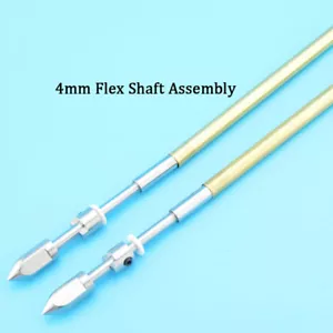 Un conjunto de cables de eje flexible izquierdo/derecho 4 mm kit tuerca eje de utilería junta tubo barco de radiocontrol - Imagen 1 de 5