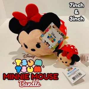 Disney Minnie Mouse Tsum Tsum Bundle! NEW! NWT! 7 & 3 Inch Plushes. - Picture 1 of 12