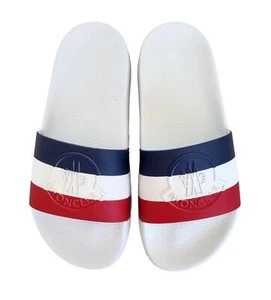 MONCLER ciabatte sandalo in gomma uomo BASILE 01A49 bianco - Picture 1 of 7
