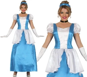 Ladies Blue Princess Fancy Dress Costume Womens Outfit fg - Picture 1 of 5