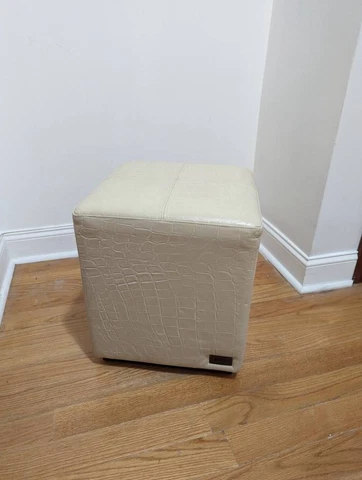 Fendi Casa Kubus Embossed Alligator Ottoman Cover