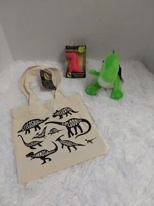 Kingdom Of Imagination Kids Dino Tote & Dino Squishy Play Pal & Green Plush Dino - Picture 1 of 10