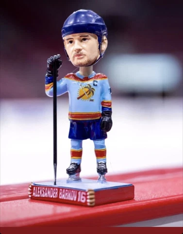 SGA - BRAND NEW Florida Panthers Aleksander Barkov Retro-Reverse Bobblehead! LTD Cover