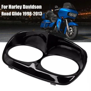 Headlamp Headlight Trim Cover Bezel Fairing For Harley Road Glide FLTR 1998-2013 - Picture 1 of 13