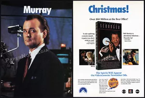 SCROOGED__Original 1989 Trade AD / ADVERT__Bill Murray__Carol Kane__Christmas - Picture 1 of 3
