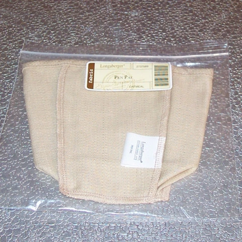 Longaberger Oatmeal PEN PAL Basket Liner ~Made in USA~ New plus FREE SHIPPING! Cover