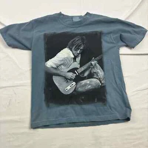 Gildan Keith Urban Country Guitar 2004 Tour Graphic Tee Unisex Blue Youth Medium - Picture 1 of 8