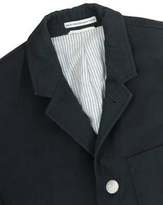 男式 36 R Club 摩纳哥黑色 100% 棉贴口袋外科医生袖口运动外套 — 第 1/4 张图片