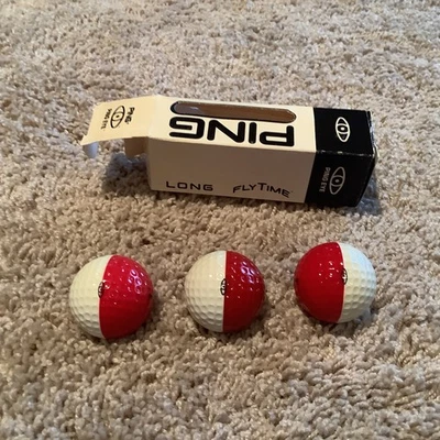 Manga de pelotas de golf Ping Eye rojo/blanco (3) Foto 1 de 4