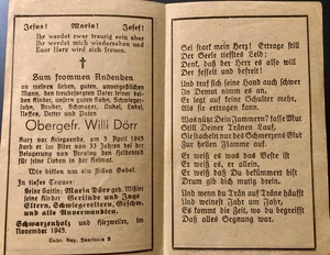 foto morte 2° WWM Caporale caduto Breslavia 1945 wh. Saar - Foto 1 di 1