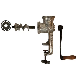 Vintage Cast Iron Meat Grinder - Keystone #20. Parts Only. - Picture 1 of 7