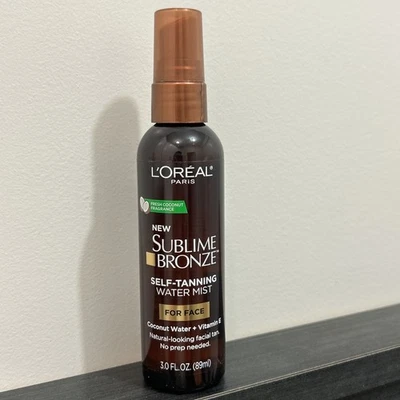 L'Oreal Paris Sublime Bronze Self Tanning Facial Mist, Water-Based Formula, - Image 1 of 3