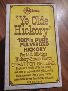 Vintage versiegelte Box Outers Ye Olde 100 % rein pulverisiertes Hickory für Raucher 5 Pfund - Bild 1 von 1