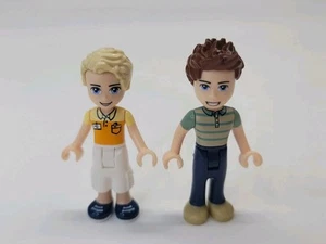 2 Boy Doll Friends LEGO® Minifigure Mini Figures Blonde & Brunette 2009-2010 - Picture 1 of 6