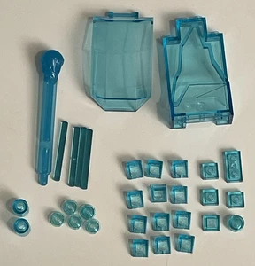 Verschiedene Lego transparente blaue Steine, Kegel, Fass, Hangformen sehr guter Zustand - Bild 1 von 12
