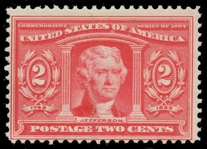 [st7251] USA 1904 Scott#324 MNH 2c carmine cv:$60 - Picture 1 of 2