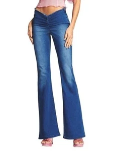 Pantalones de mezclilla I.AM.GIA tiro bajo acampanados Neavah talla XXS - Imagen 1 de 7