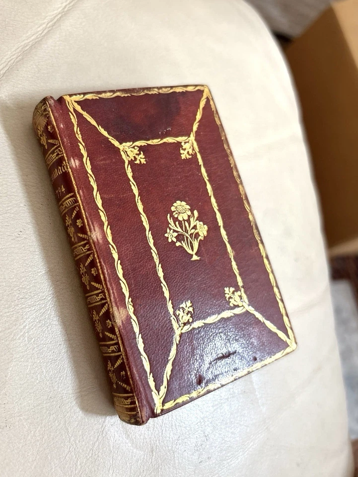 1794 Musen Almanac miniature Leather Gold Stamped -German W/Original Slipcase - Image 1 of 4