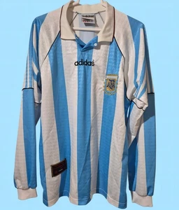 Camiseta de fútbol Argentina Adidas local L/S 1997 Copa América y clasificación mundial talla M - Imagen 1 de 12