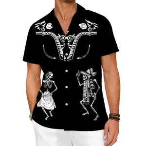 METRONS Hawaiian Shirt for Men Tropical Shirts Mens Funny Button Down Short S... - Picture 1 of 8