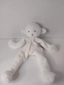 Bunnies By The Bay Easter Lamb Lovey Rattle Doll  Plush Pacifier Holder - Picture 1 of 13