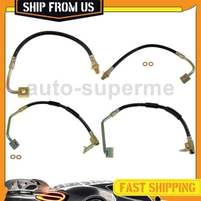 适用于 2000 - 2001 道奇 Intrepid 3.5L 前后套件制动软管线 4x — 第 1/4 张图片