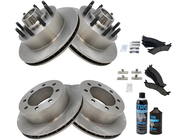 Kit de pastillas de freno y rotor delanteras y traseras para Ford E350 Super Duty TY163PZ Foto 1 de 1