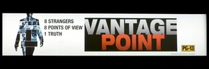 VANTAGE POINT Movie Theater Mylar/Poster/Banner Large 25 x 5 ©2007 Double-sided - Picture 1 of 2