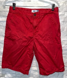 EUC Boy's OLD NAVY Bermuda Shorts Adjustable Waist Burnt Orange 14 Husky 9.5" - Picture 1 of 5