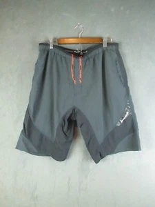 Endura Cycling Short Mens XL Gray Firefly Coolmax Padded Pockets Colorblock - Picture 1 of 16