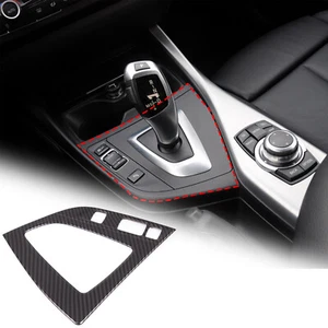 ABS Carbon Car Center Control Gear Frame Cover Trim For BMW 1 2 Series 2012-2019 - Picture 1 of 7