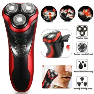 Men's Razor Rotary Waterproof Electric Shaver Pop-Up Trimmer Wet Dry Cordless US - Picture 1 of 11