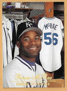 BRIAN McRAE KANSAS CITY ROYALS #188 - ESTUDIO DONRUSS CASI NUEVO - COMO NUEVO 1994 - Imagen 1 de 2