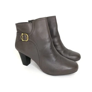 Clarks Bendables Size 12N Sapphire Ankle Boots Booties Gray/ Brown Mix Women’s - Picture 1 of 10