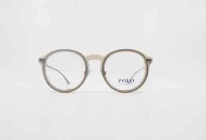 Polo Ralph Lauren PH2188 5697 Trans Brown Round Plastic/Metal Eyeglass 48-21-145 - Picture 1 of 3