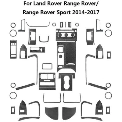 Kit completo interior de fibra de carbono para Land Rover Range Rover panel marco cubierta embellecedor Foto 1 de 4