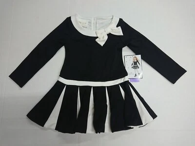 Brand New with Tag Biscotti Girls Black & Ivory Dress Special Occasion Christmas - Image 1 of 4
