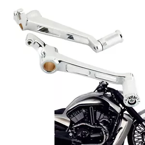 Leva freno braccio + leva cambio per Harley V-Rod Muscle 2002-2017 cromato - Foto 1 di 9