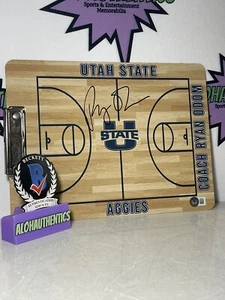 RYAN ODOM SIGNED UTAH STATE AGGIES BASKETBALL CLIPBOARD BECKETT BAS COA AUTO - Picture 1 of 1
