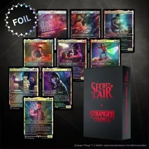 Magic The Gathering Secret Lair X Stranger Things Edición LÁMINA Nuevo Sellado - Imagen 1 de 4