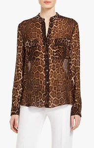 NUEVO BOLSILLO DE CARGA BCBG CACAO ANDERSON ESTAMPADO SEDA XIX1J350/AS309 TALLA XXS - Imagen 1 de 3