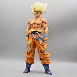 Goku Super Saiyan Action Figure Dragon Ball Z Statuetta Collezione Anime - Foto 1 di 3