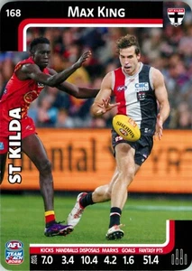 2025 St Kilda Saints AFL TeamCoach Card - Max King - Picture 1 of 3