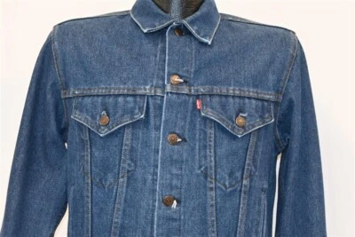 CHAQUETA VAQUERA DE COLECCIÓN AÑOS 80 LEVIS TRUCKER TIPO 3 70706 LENGÜETA ROJA JUVENIL TALLA 20 Foto 1 de 4