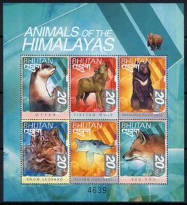 134.BHUTAN 1999 STAMP S/S ANIMALS OF THE HIMALAYAS .MNH - Picture 1 of 1