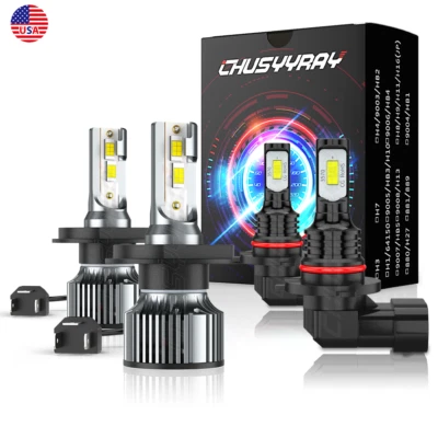 For Toyota Tacoma 2006-2010 4x LED Faros Altos/Bajos + Bombillas Antiniebla - Image 1 of 4