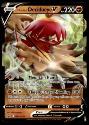 SWSH: Sword & Shield Promo Cards #SWSH238 Hisuian Decidueye V - Image 1 of 2