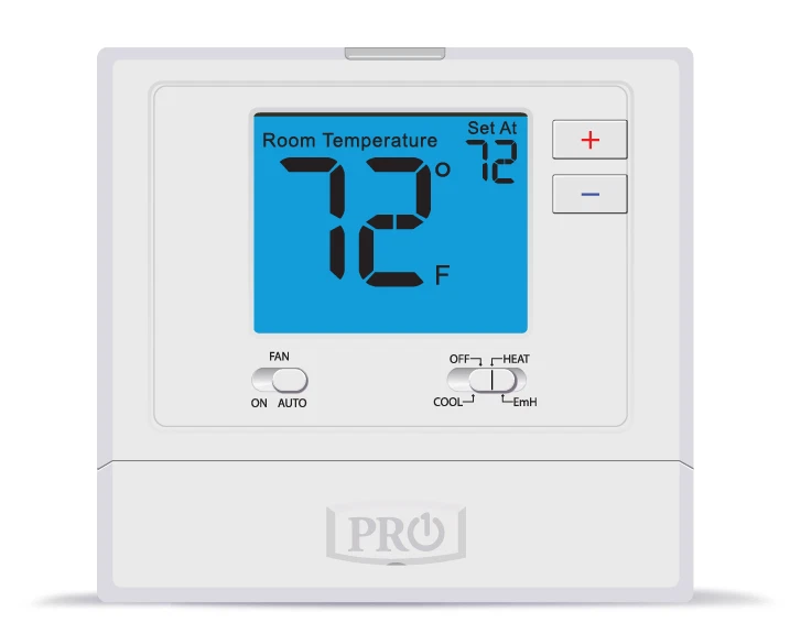 PRO1 IAQ T721 Digital Non-Programmable Thermostat, 2 Heat - 1 Cool Heat Pump - Image 1 of 1