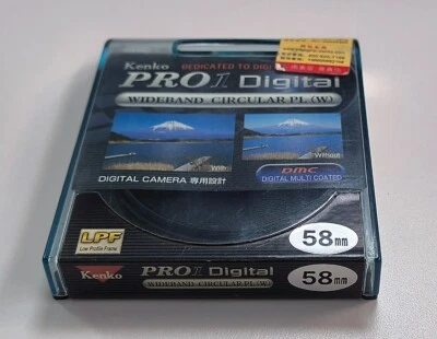 Genuine Kenko 58mm PRO1 Digital Wideband CPL (W) Filter C-PL Made in Japan 58 mm - Image 1 of 2
