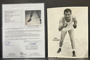 Tony Canzoneri Signed B&W Photograph JSA Certified US Pro Boxer (d.1959) w/LOA!! - Picture 1 of 6